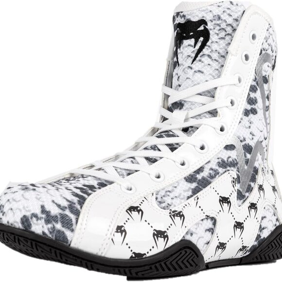 Venum White Snake Boxing Shoes - White ( used once ) - Picture 5 of 6